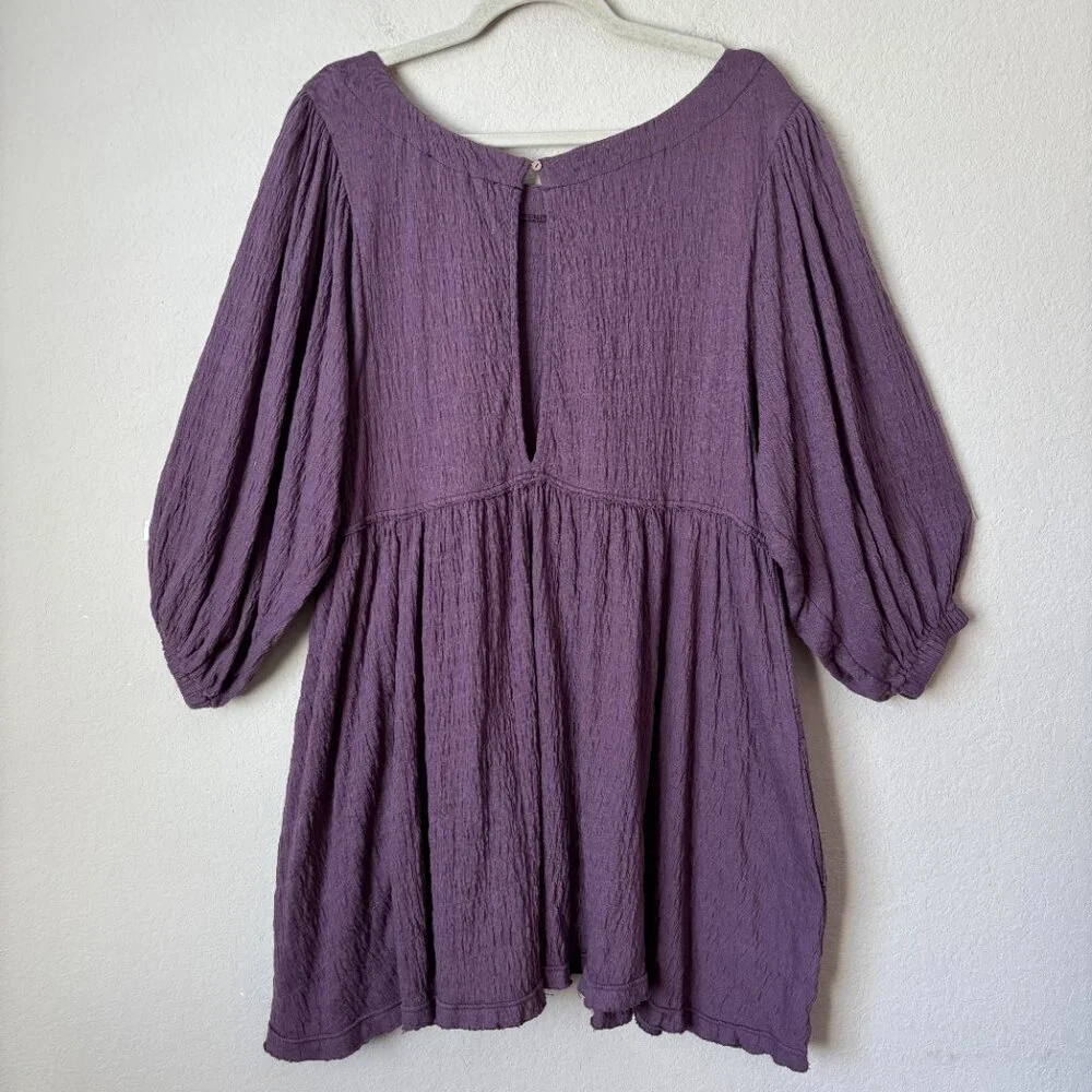 Free People Beach Boho Gauzy Get Obsessed Babydoll Dress - Picture 11 of 13